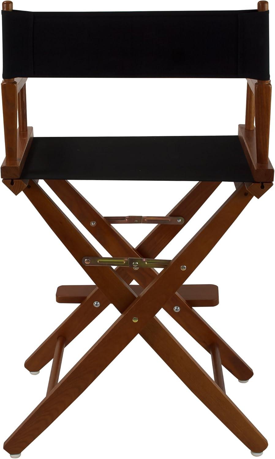 Extra-Wide Premium 24 in. Oak Counter Height Directors Chair