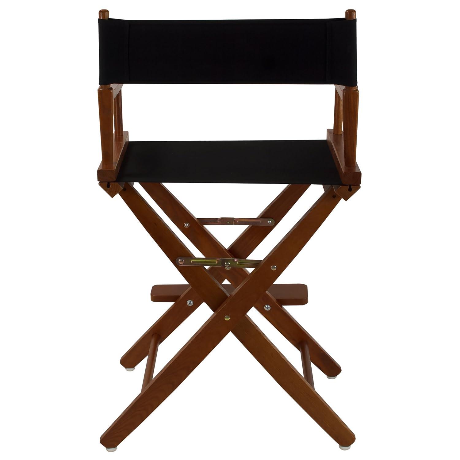 Extra-Wide Premium 24 in. Oak Counter Height Directors Chair