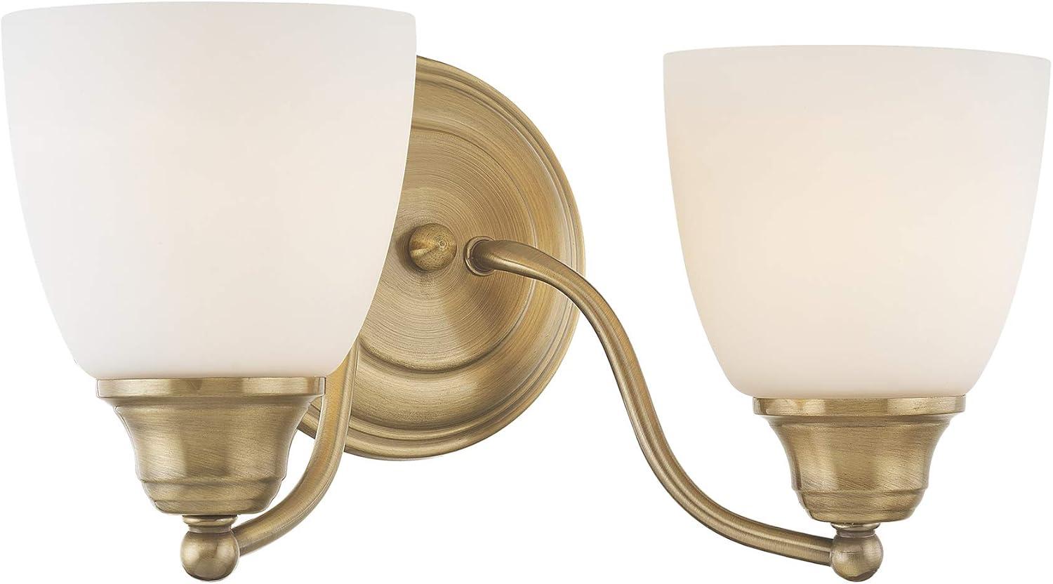 Livex Lighting Somerville 2 - Light Vanity in  Antique Brass