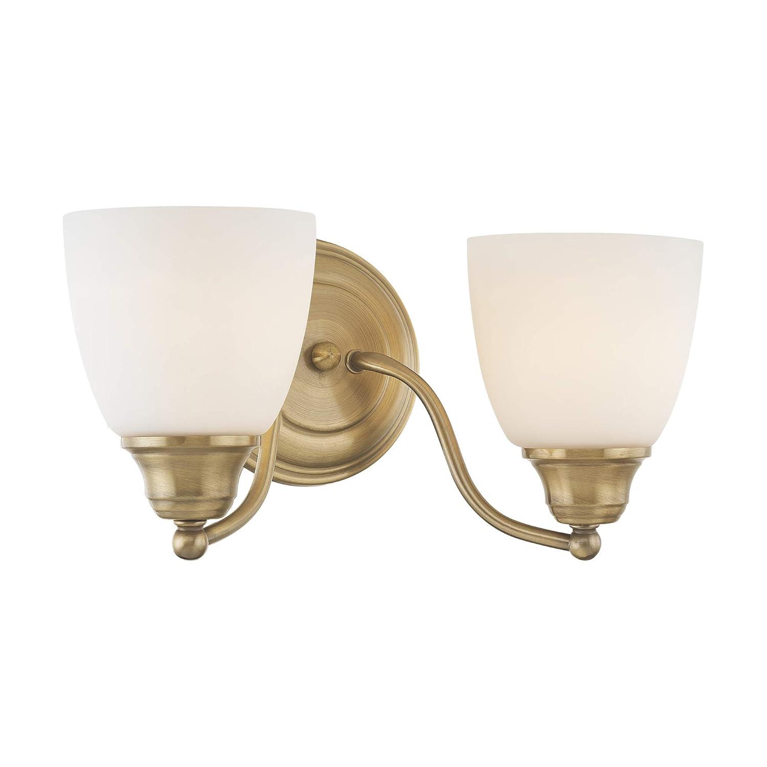 Livex Lighting Somerville 2 - Light Vanity in  Antique Brass