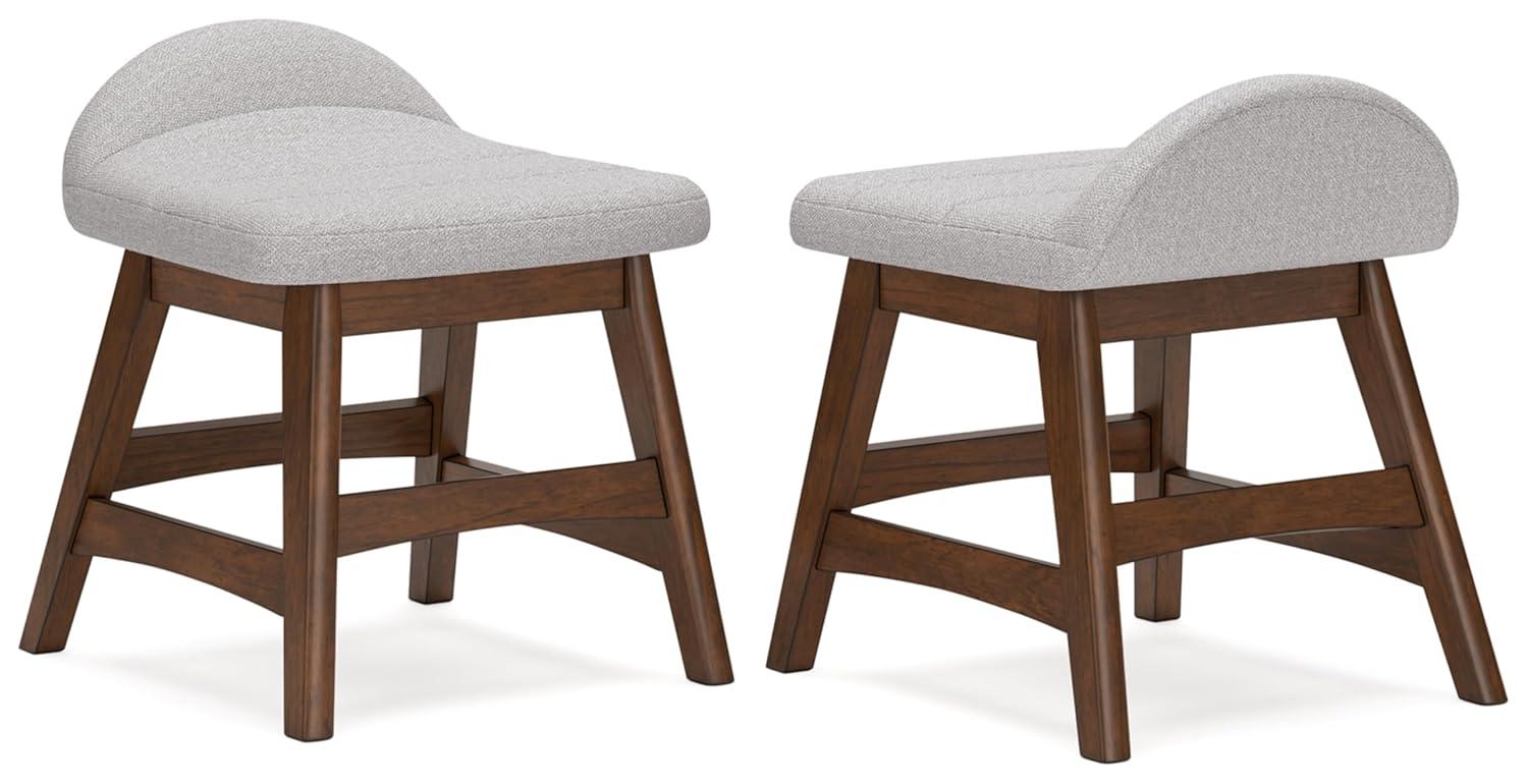 Signature Design by Ashley Lyncott Home Office Desk Chair, Light Gray/Brown