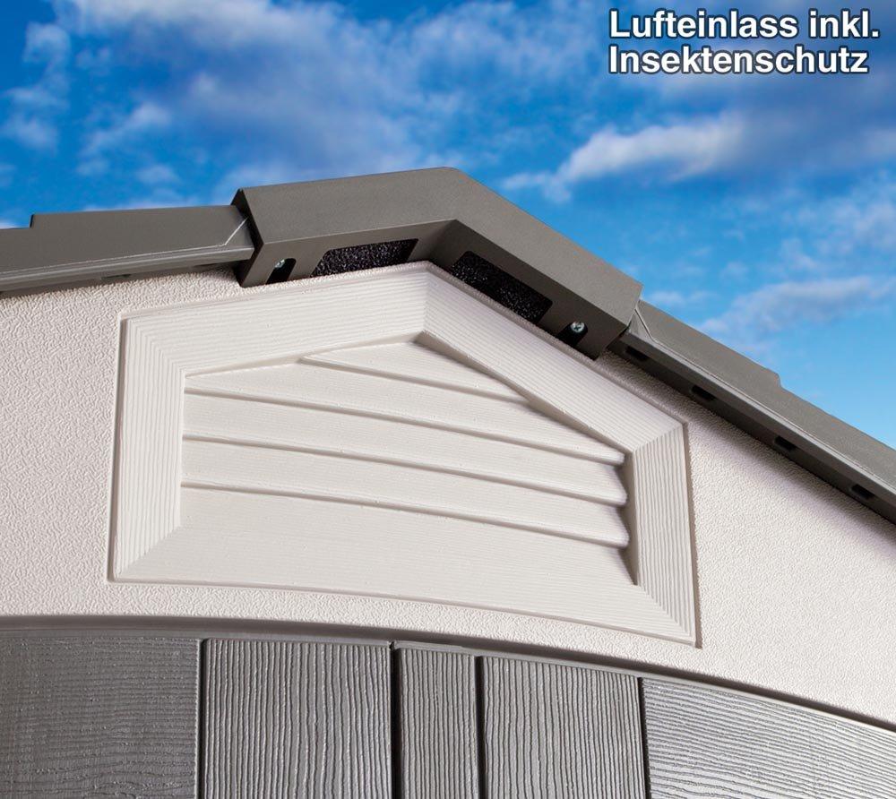 Lifetime Lifetime 7 Ft. x 4.5 Ft. High-Density Polyethylene (Plastic) Outdoor Storage Shed with Steel-Reinforced Construction