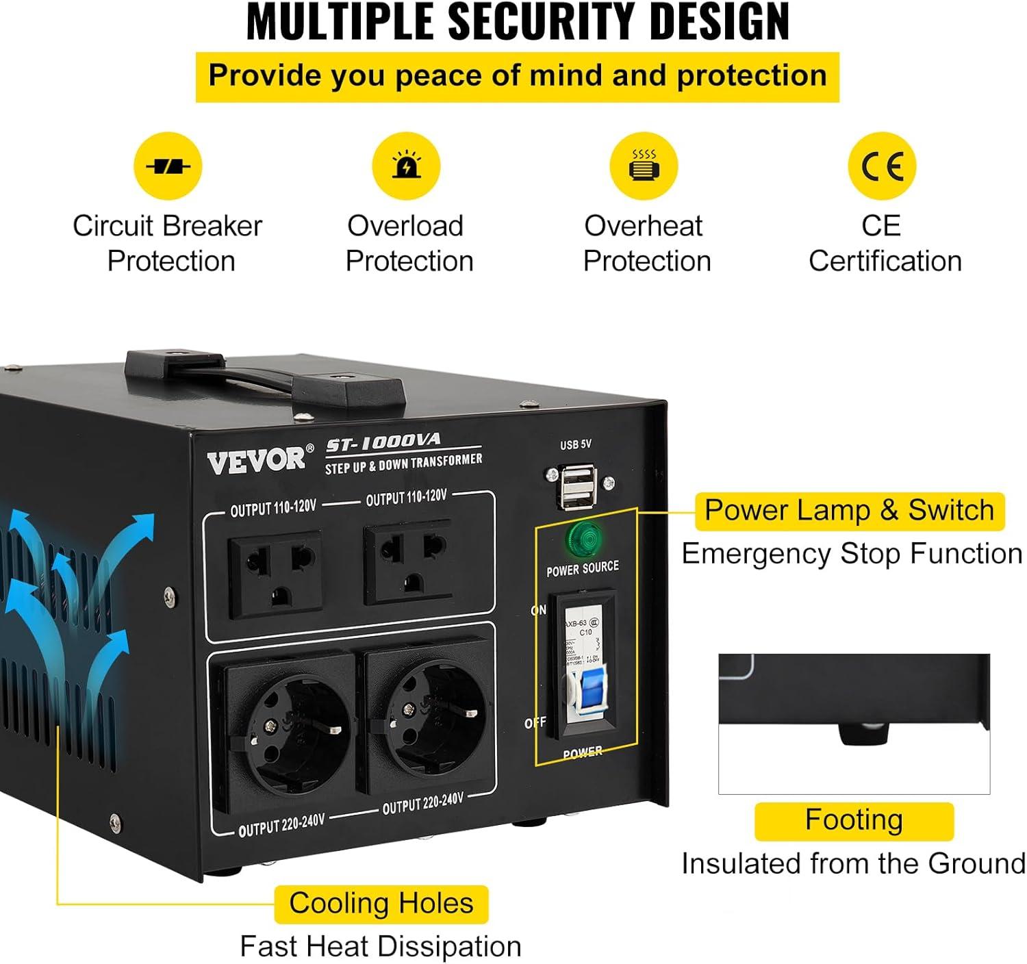 Voltage Converter Transformer, Heavy Duty Step Up/Down Transformer