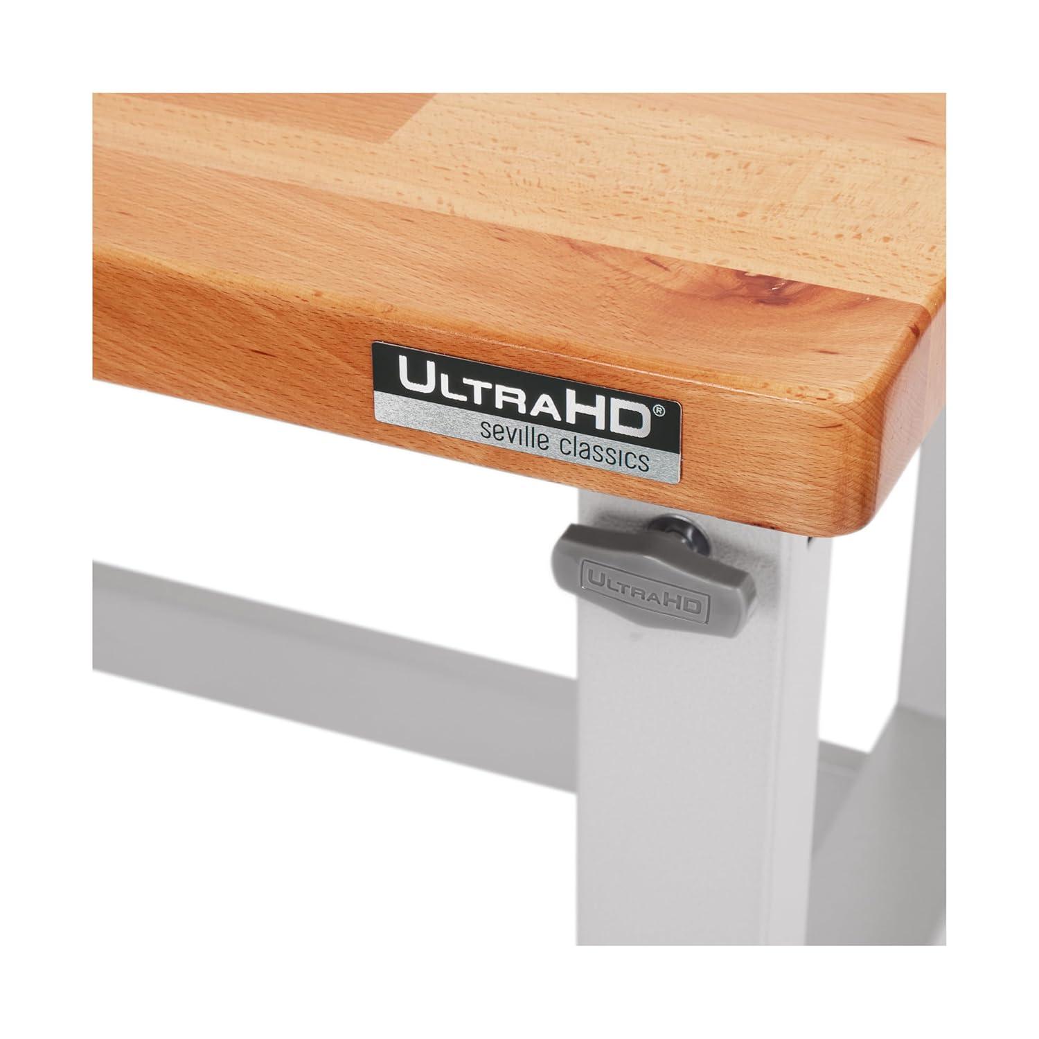 Seville Classics UltraHD Adjustable Height Workbench, 72" W x 25" D x 28.5" - 42" H