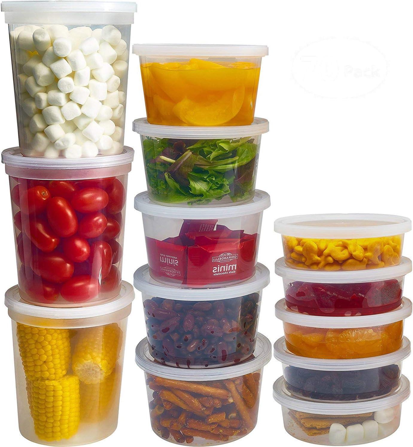 Clear BPA-Free Plastic Meal Prep Storage Container Set