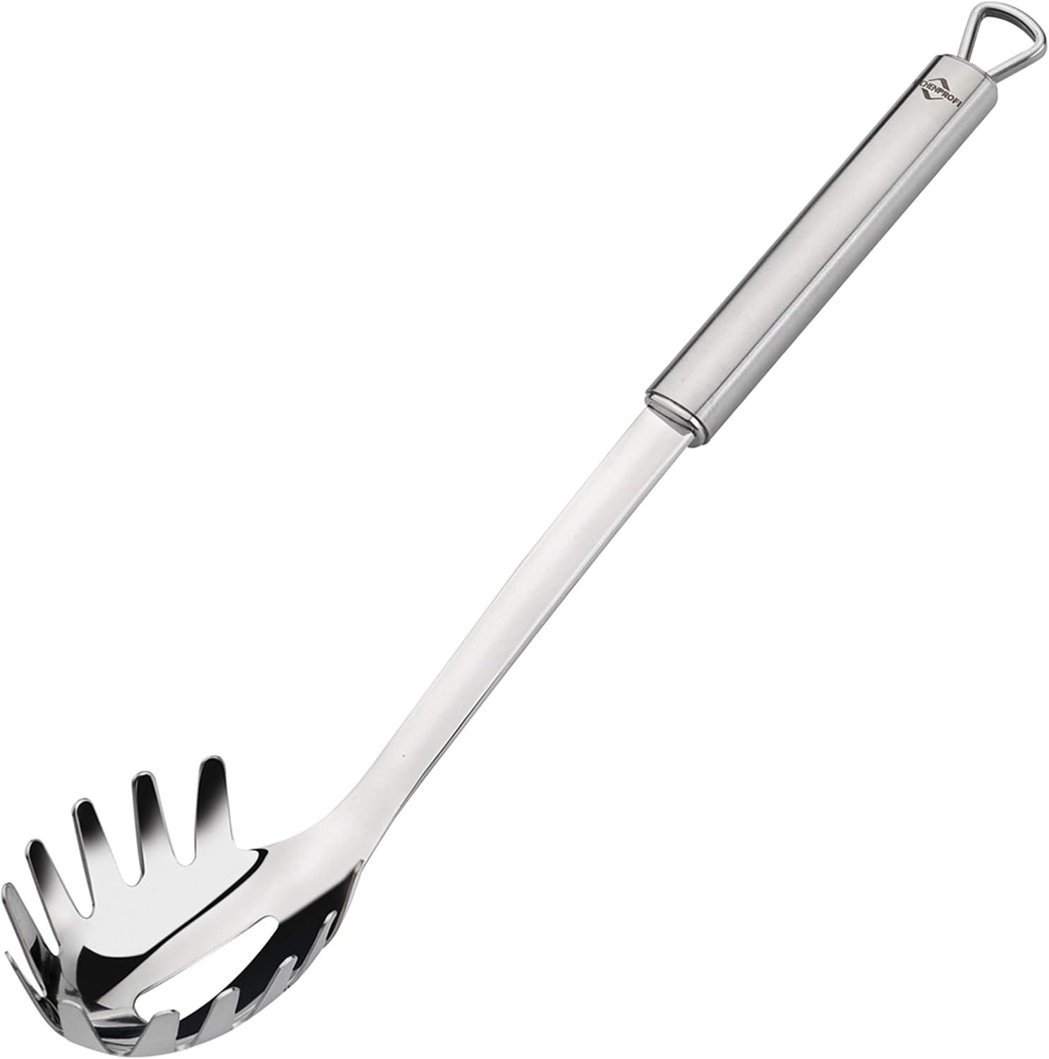 Parma 12.5" Stainless Steel Spaghetti Spoon with Triangular Handle