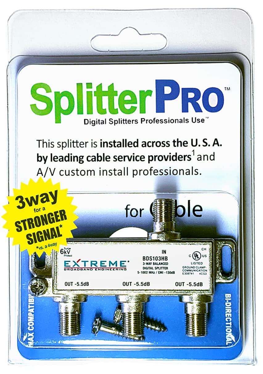 - Digital Splitters Professionals Install Every Day Across The U. S. A. 2-Way Coaxial Cable Splitter, 1 GHz