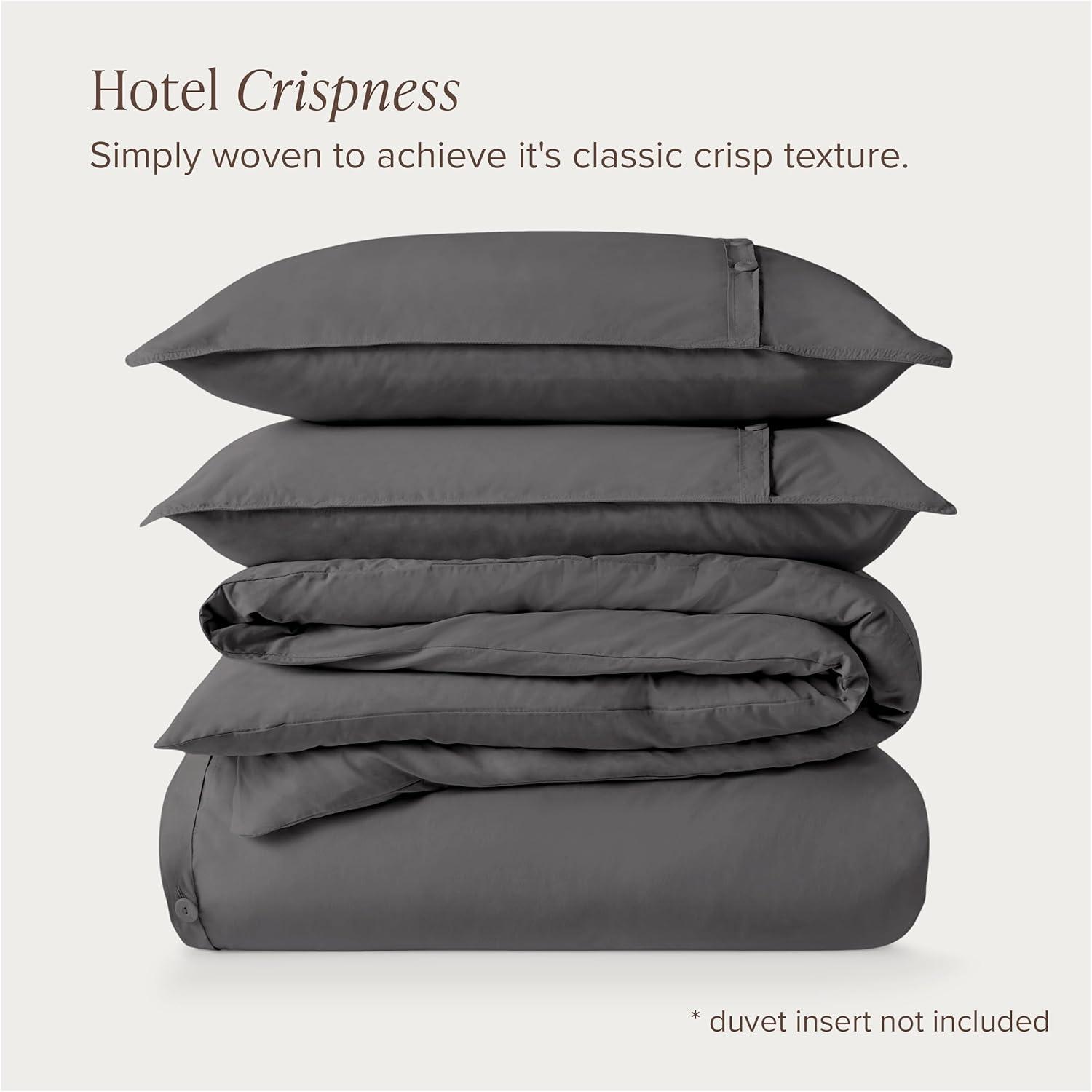 Bare Home Modern & Contemporary Organic Percale Duvet Cover Set