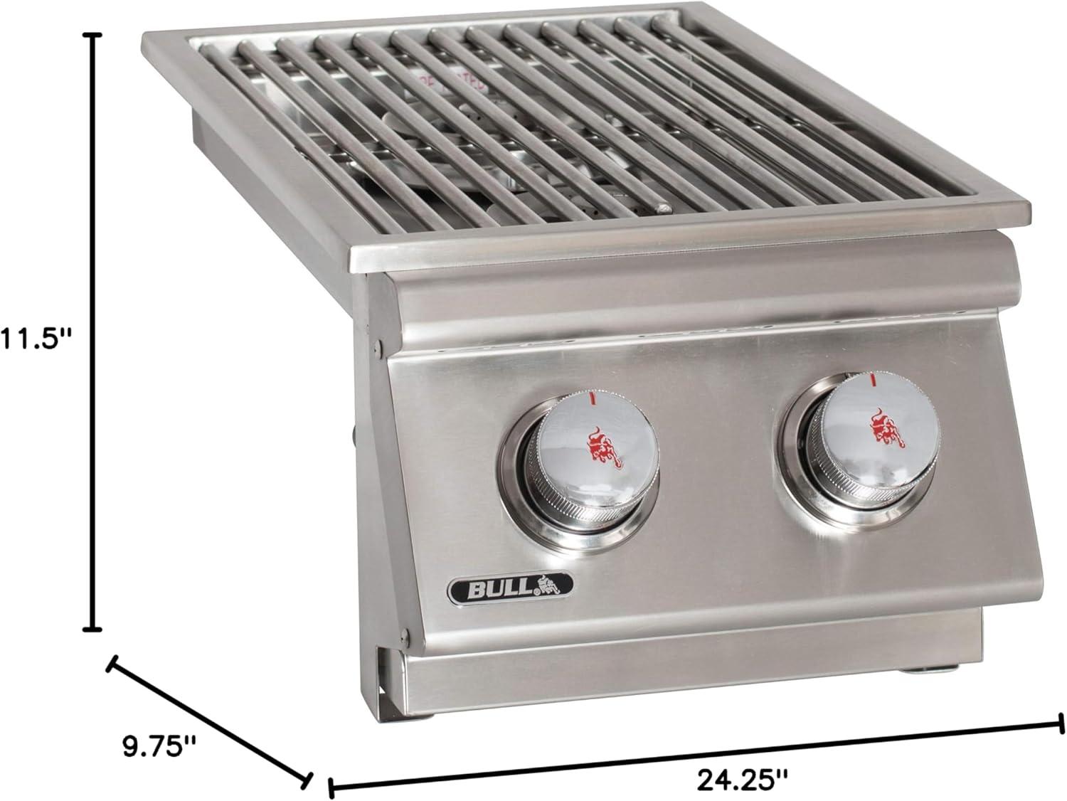 Bull 22,000 BTU Stainless Steel Double Side Burner