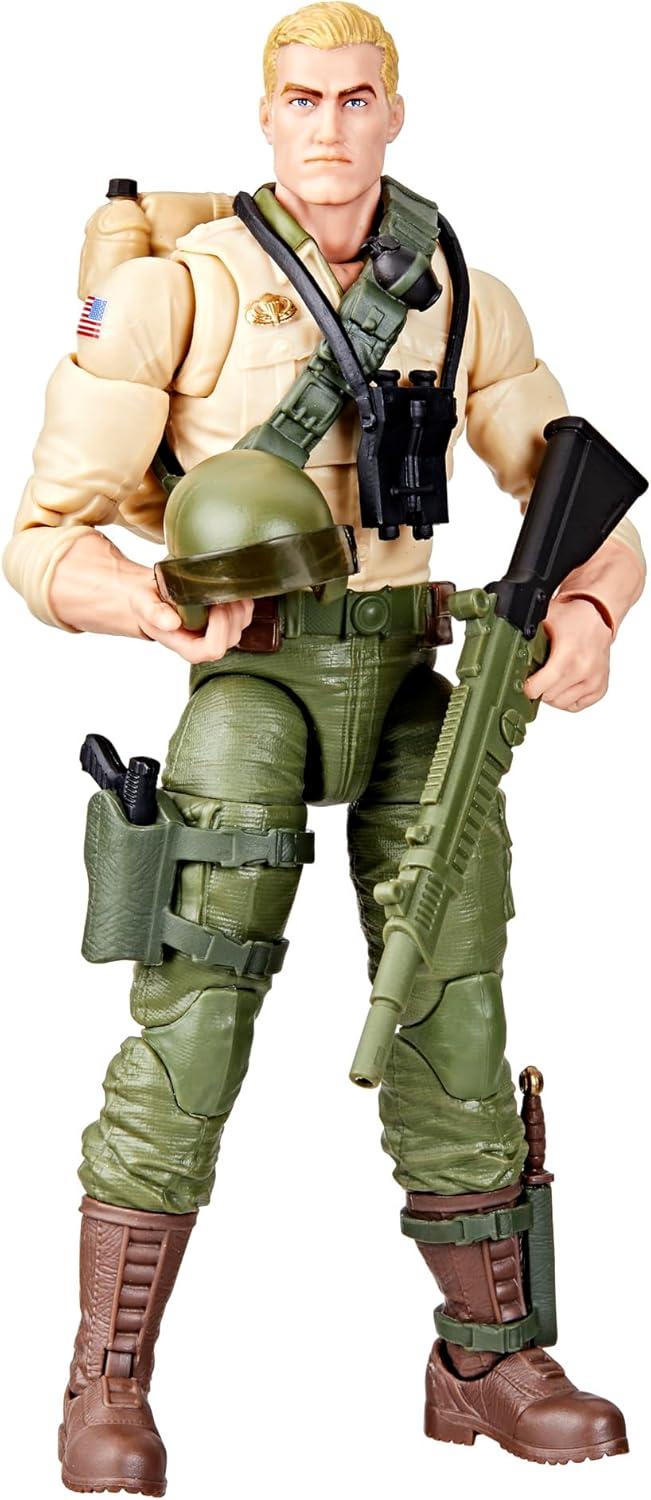 G.I. Joe Retro Duke Action Figure, 6” 11 Piece