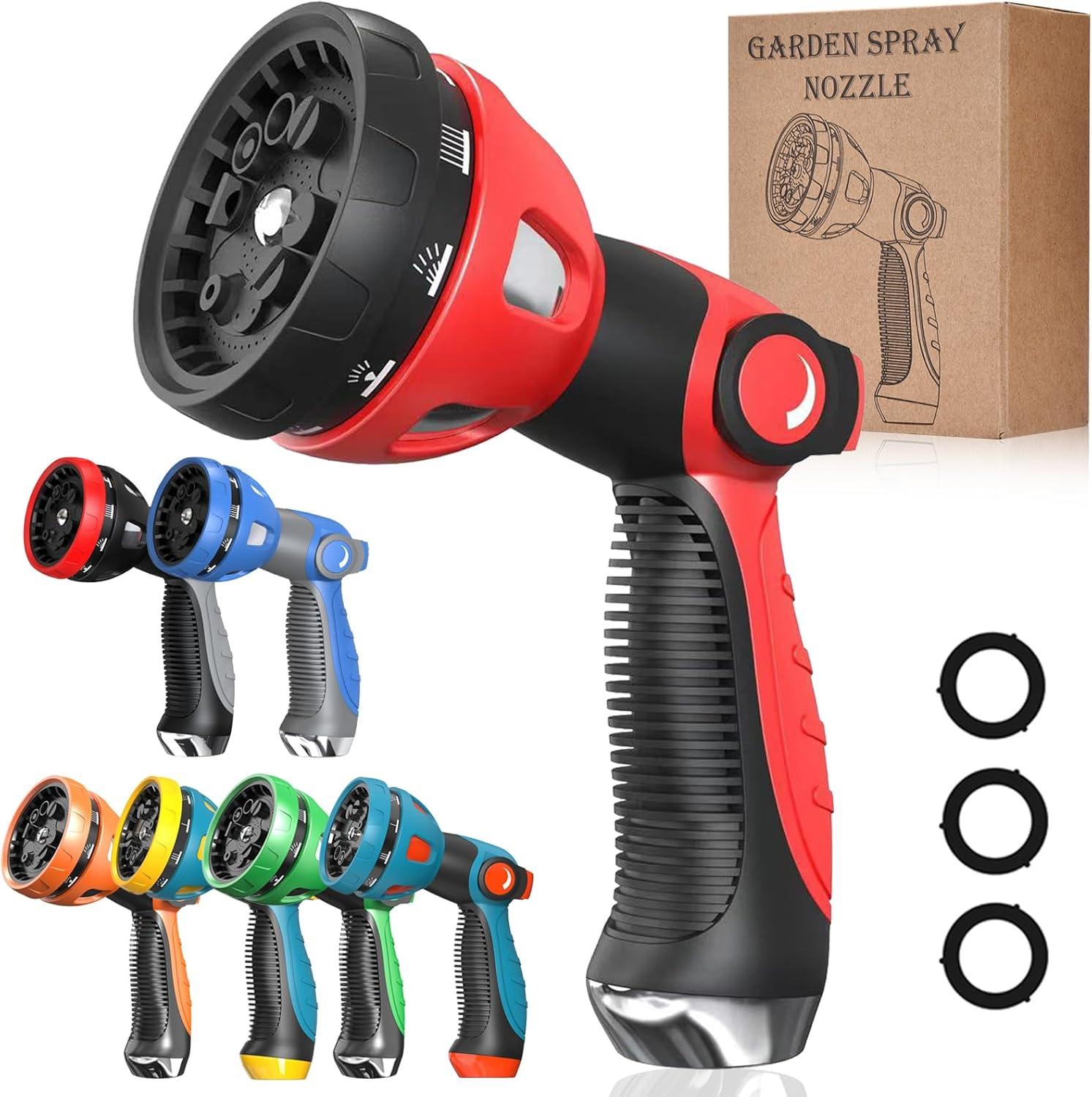 High Pressure Metal Garden Hose Nozzle with Thumb Control