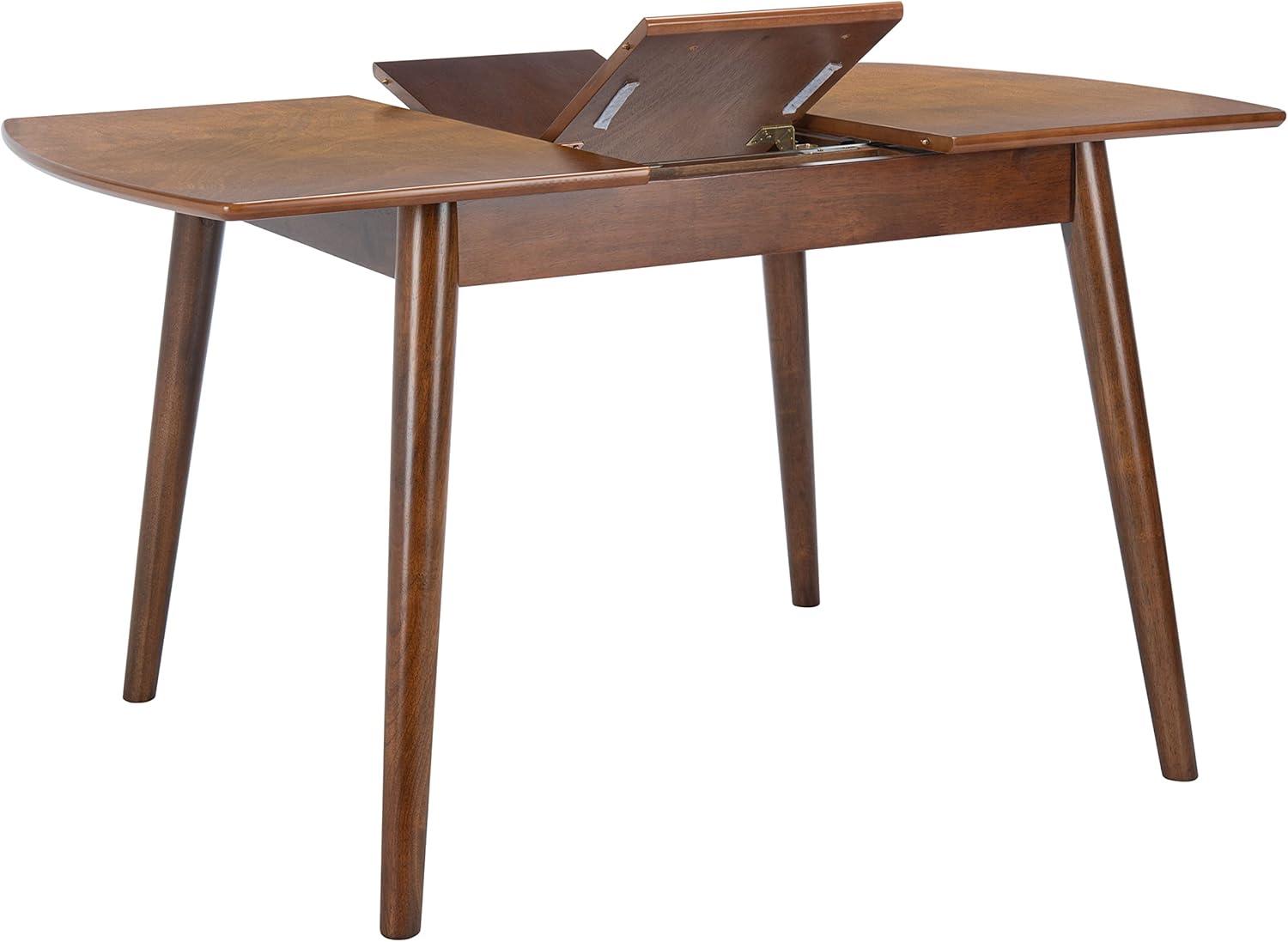 Varda Manual Extension Dining Table - DTB1402A - Walnut - Safavieh