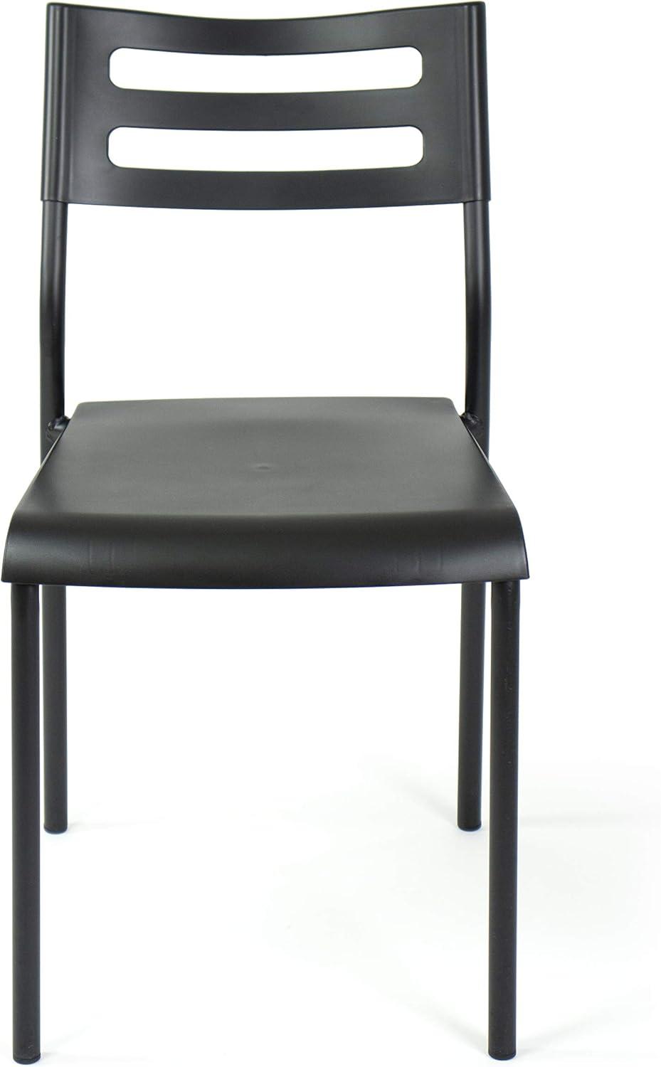 Plastic Desk Chair with Metal Frame - Humble Crew