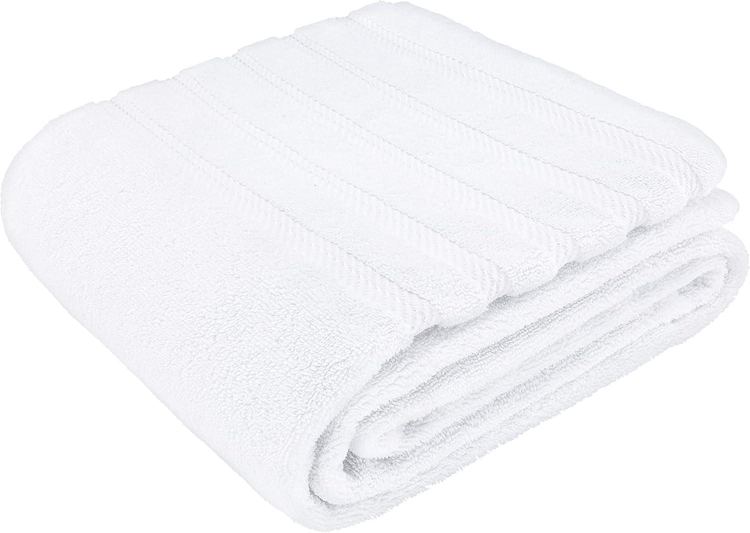 American Soft Linen Luxury 35x70 Jumbo Large Bath Towel, 100% Cotton Turkish Bath Towel Sheet, White