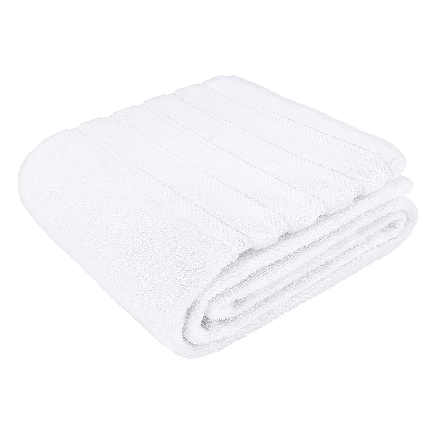 American Soft Linen Luxury 35x70 Jumbo Large Bath Towel, 100% Cotton Turkish Bath Towel Sheet, White