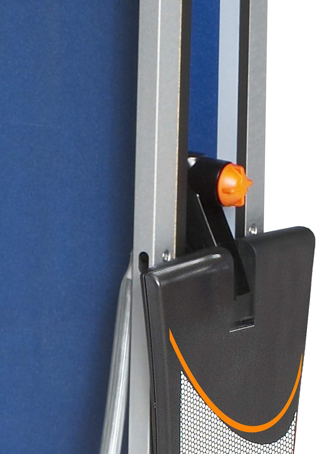 CORNILLEAU - 500 Indoor Table Tennis Table- Folding & Compact - 22mm Chipboard Top - Racket & Ball Holders - Blue