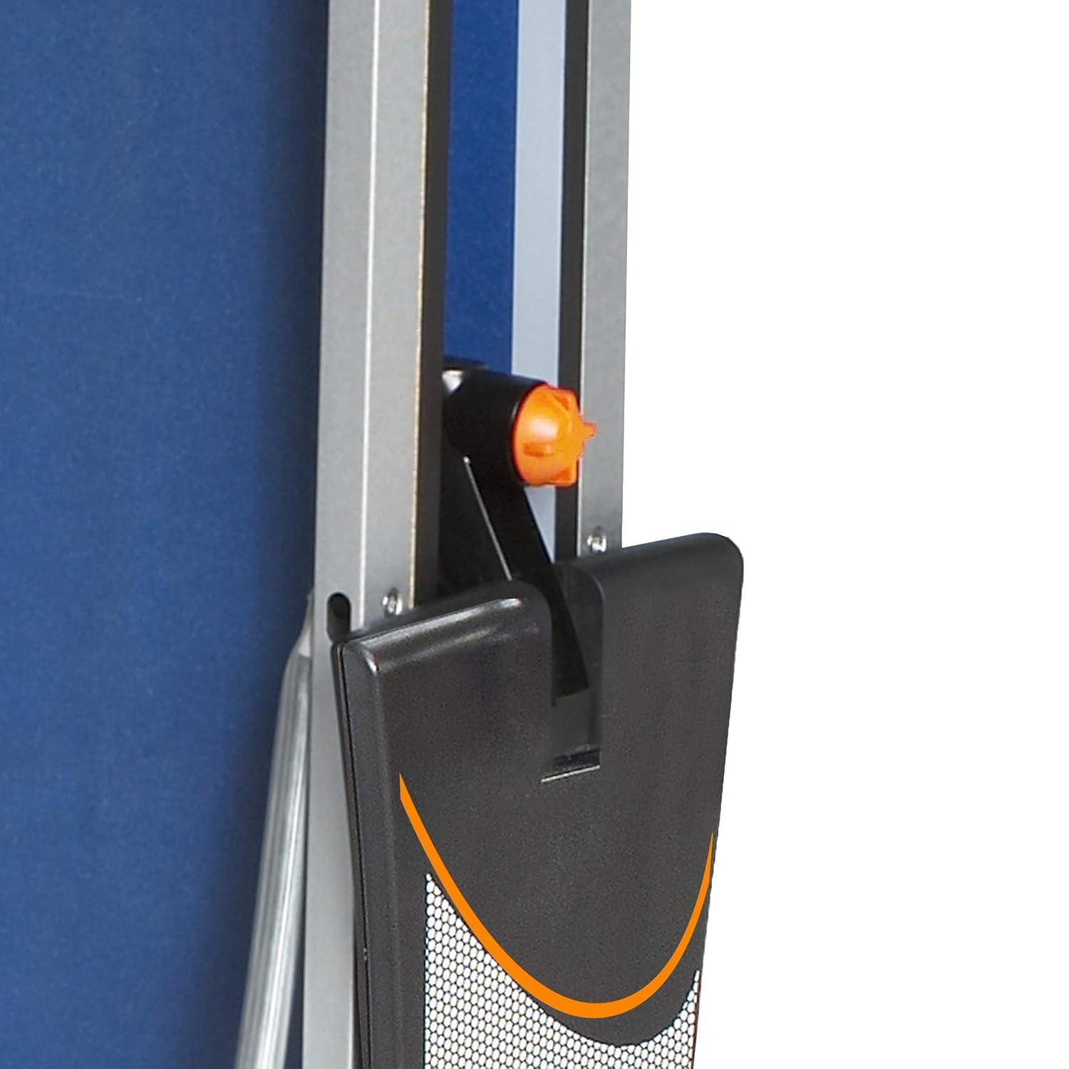 CORNILLEAU - 500 Indoor Table Tennis Table- Folding & Compact - 22mm Chipboard Top - Racket & Ball Holders - Blue