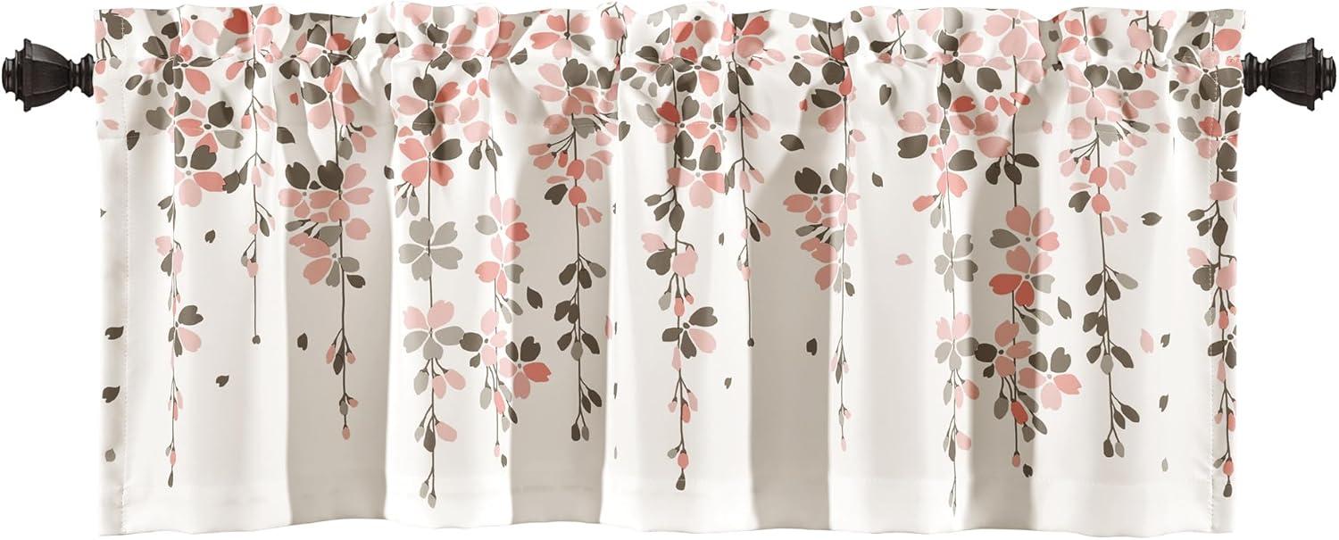 Lush Decor Floral Tailored 52'' W Window Valance