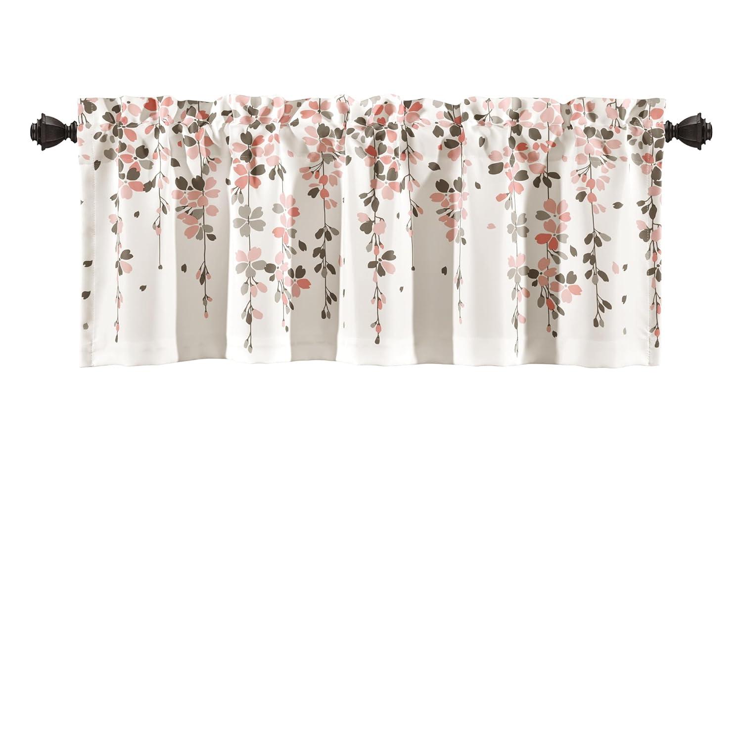 Lush Decor Floral Tailored 52'' W Window Valance