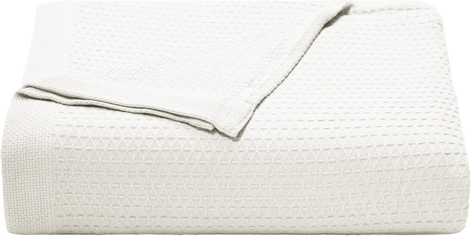 nautica  baird diamond knit cotton twill blanket
