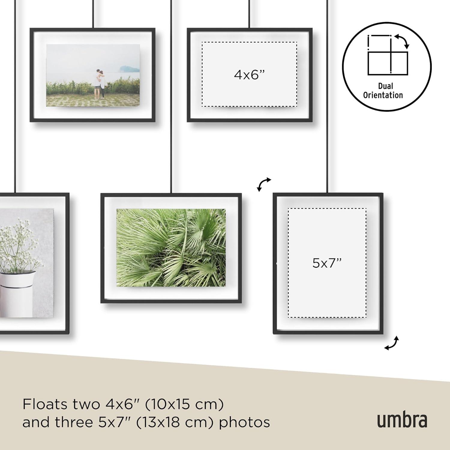 Umbra Exhibit 5-Photo Wall Hanging Picture Frames
