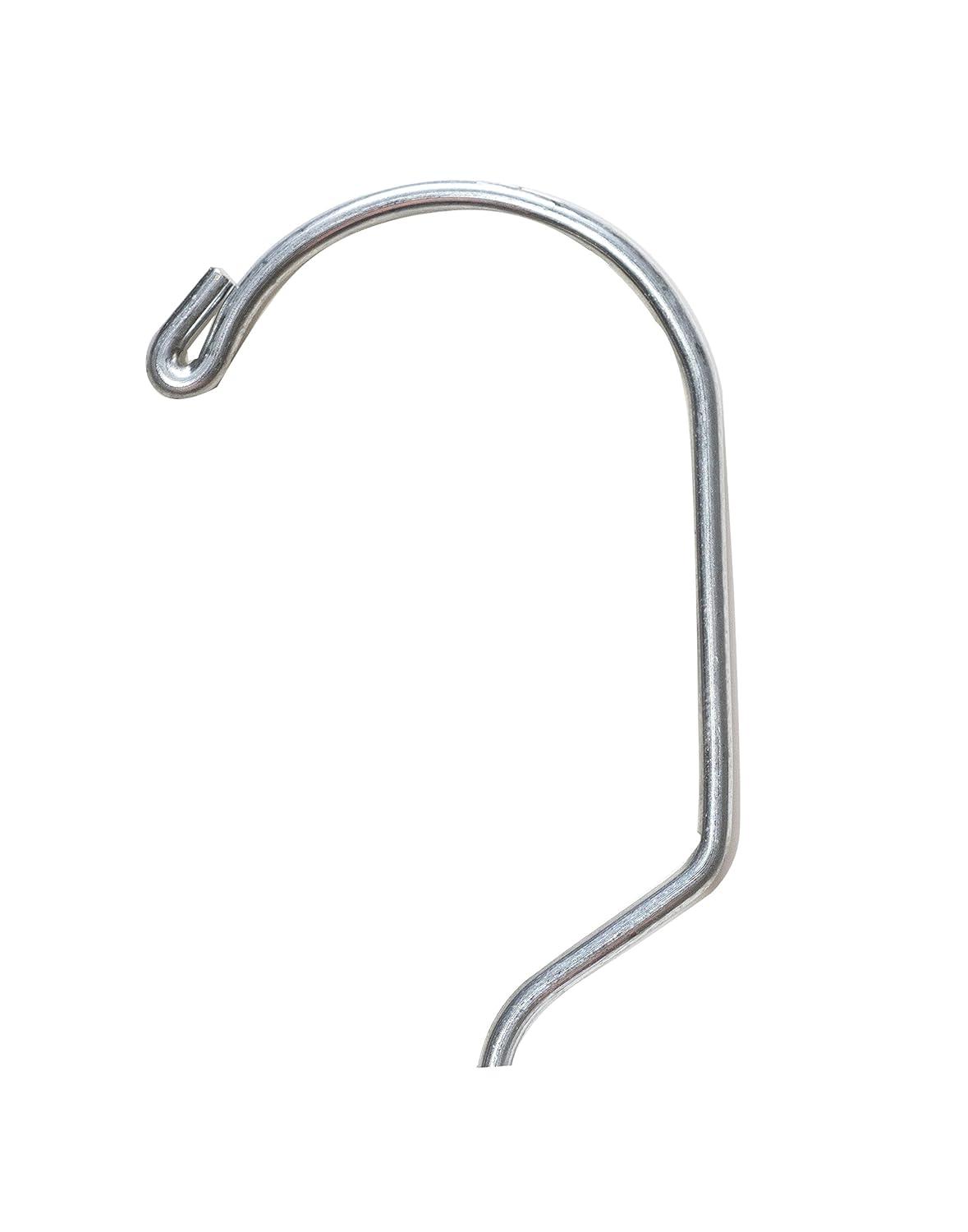 Clear 17" Glossy Plastic Dress Hangers with Chrome Hook, Pack of 100