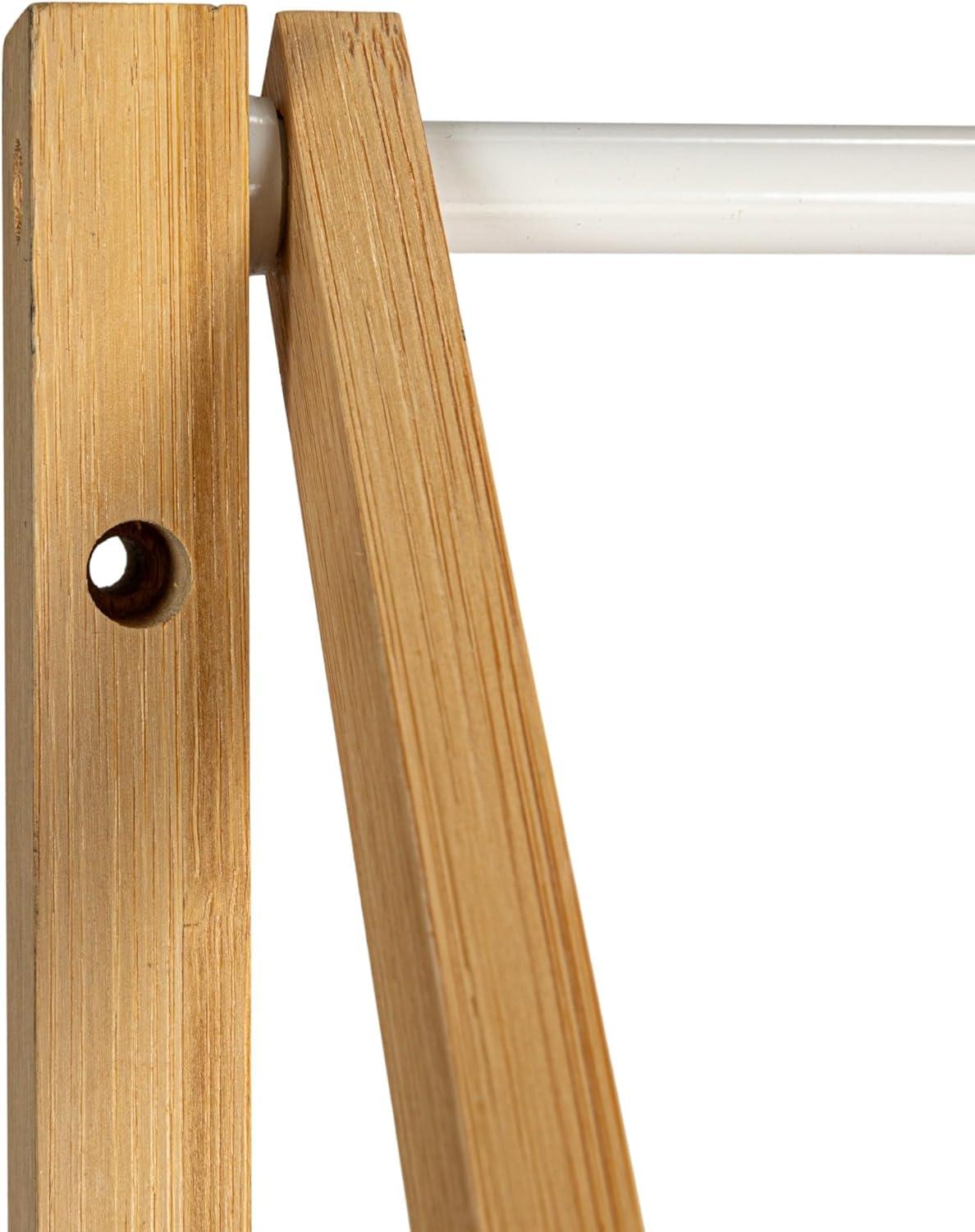 Household Essentials Meghan Bamboo Foldable Wall-Mounted Drying Rack