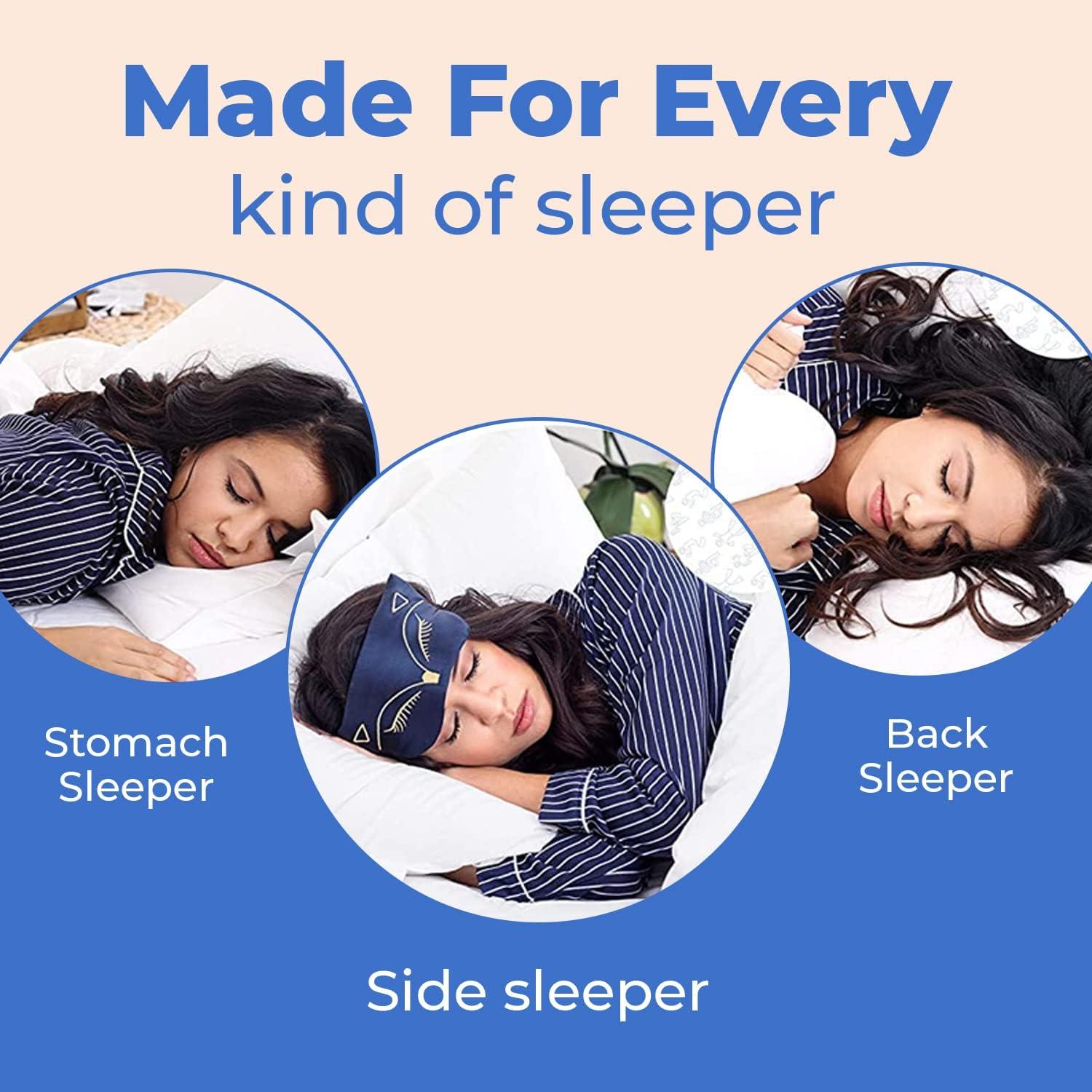 ContinentalBedding Continental Bedding Firm Down Pillows, 2-Pack, 550FP, 75% Down 25% Feather, 400TC Cotton Cover (Set of 2)