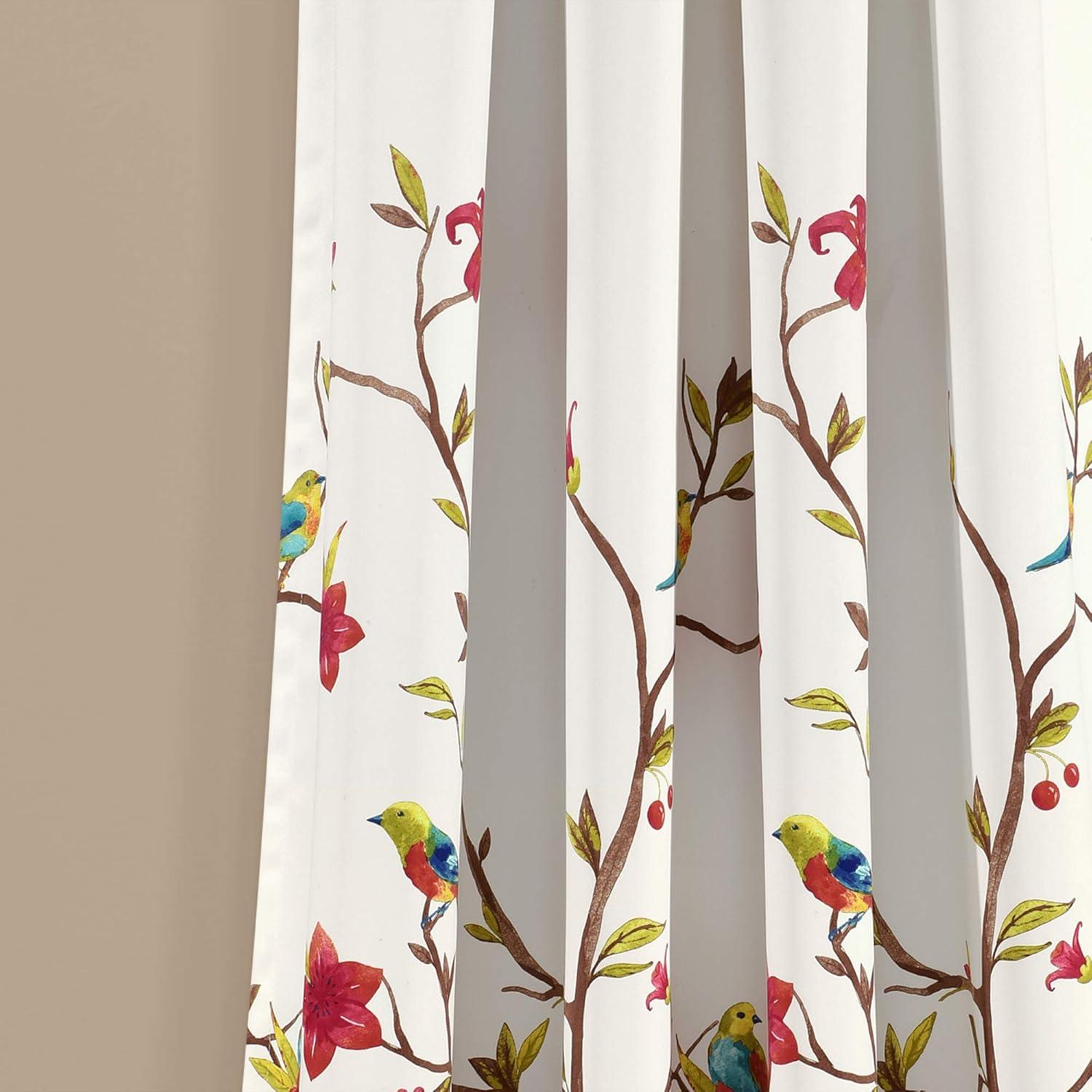 Set of 2 Neela Birds Light Filtering Window Curtain Panels - Lush Décor