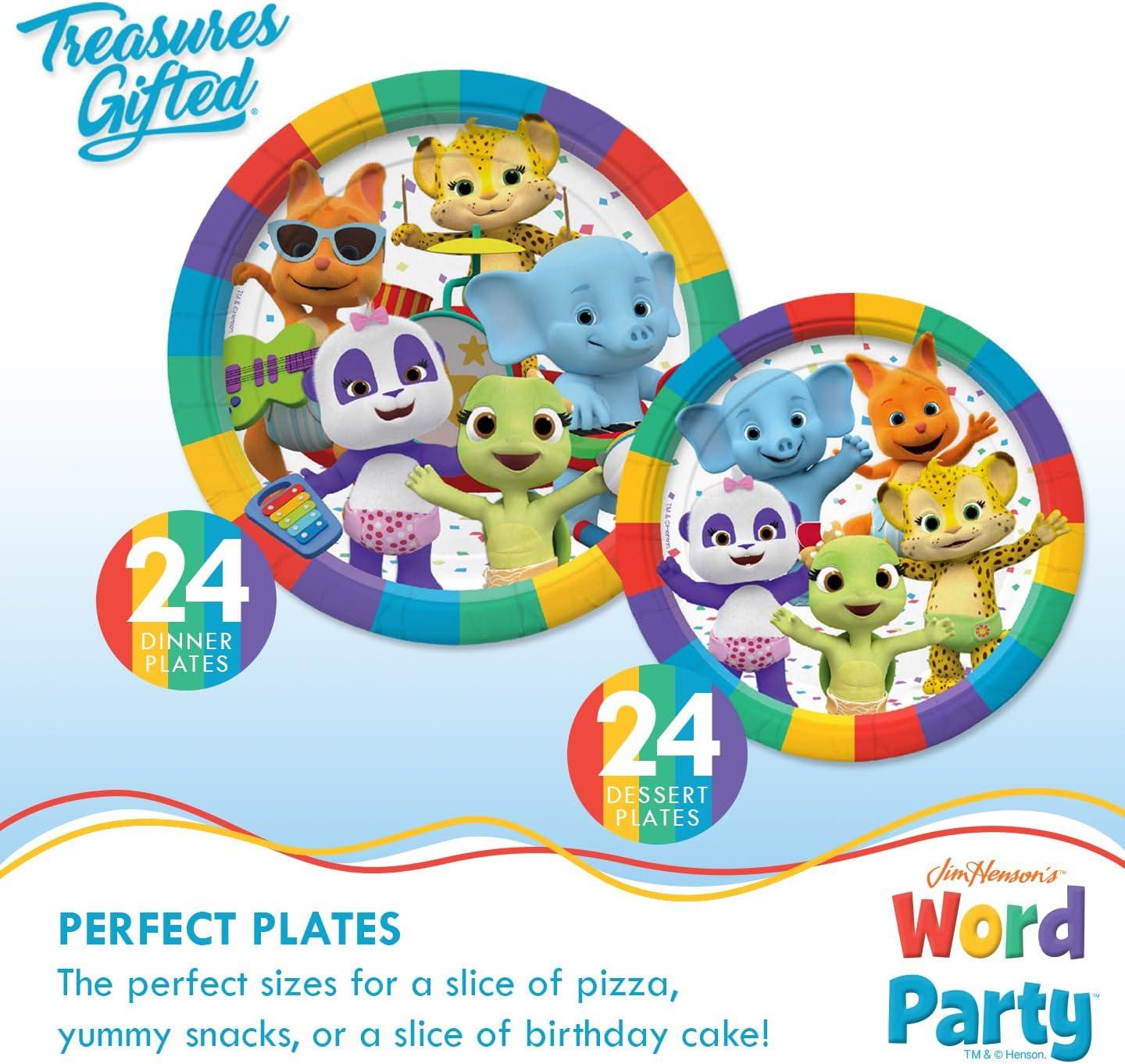 Word Party Birthday Supplies Ultimate Set for 24 Guests
