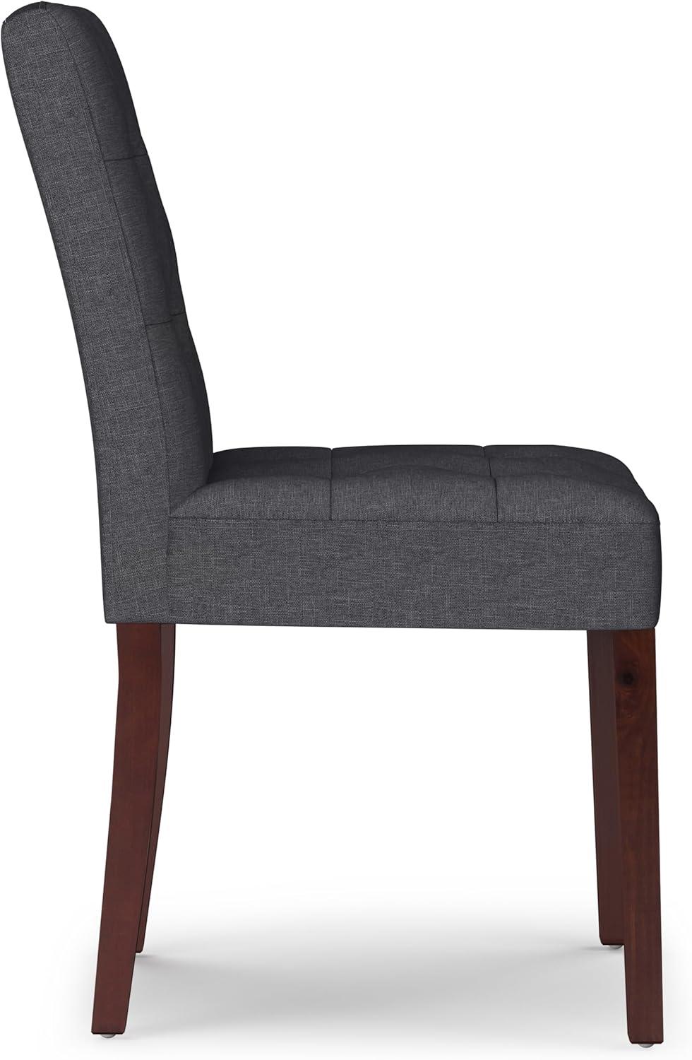 Andover Tufted Upholstered Parsons Chair in Gray