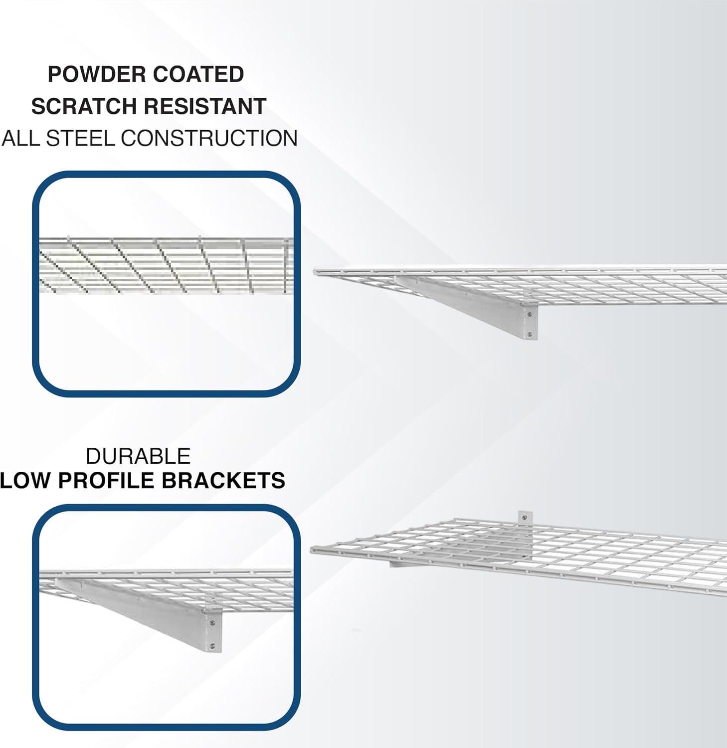 Hyloft HyLoft Steel Wall Garage Storage Shelves, Pack of 2-Shelves (Set of 2)