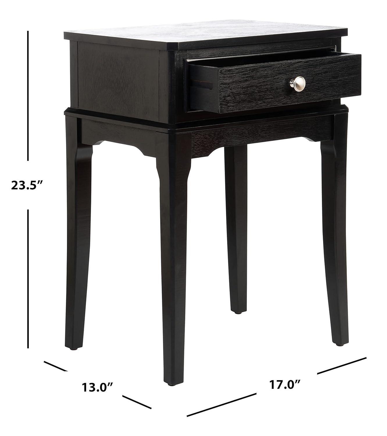 Opal 1 Drawer Accent Table - ACC5719B - Black - Safavieh