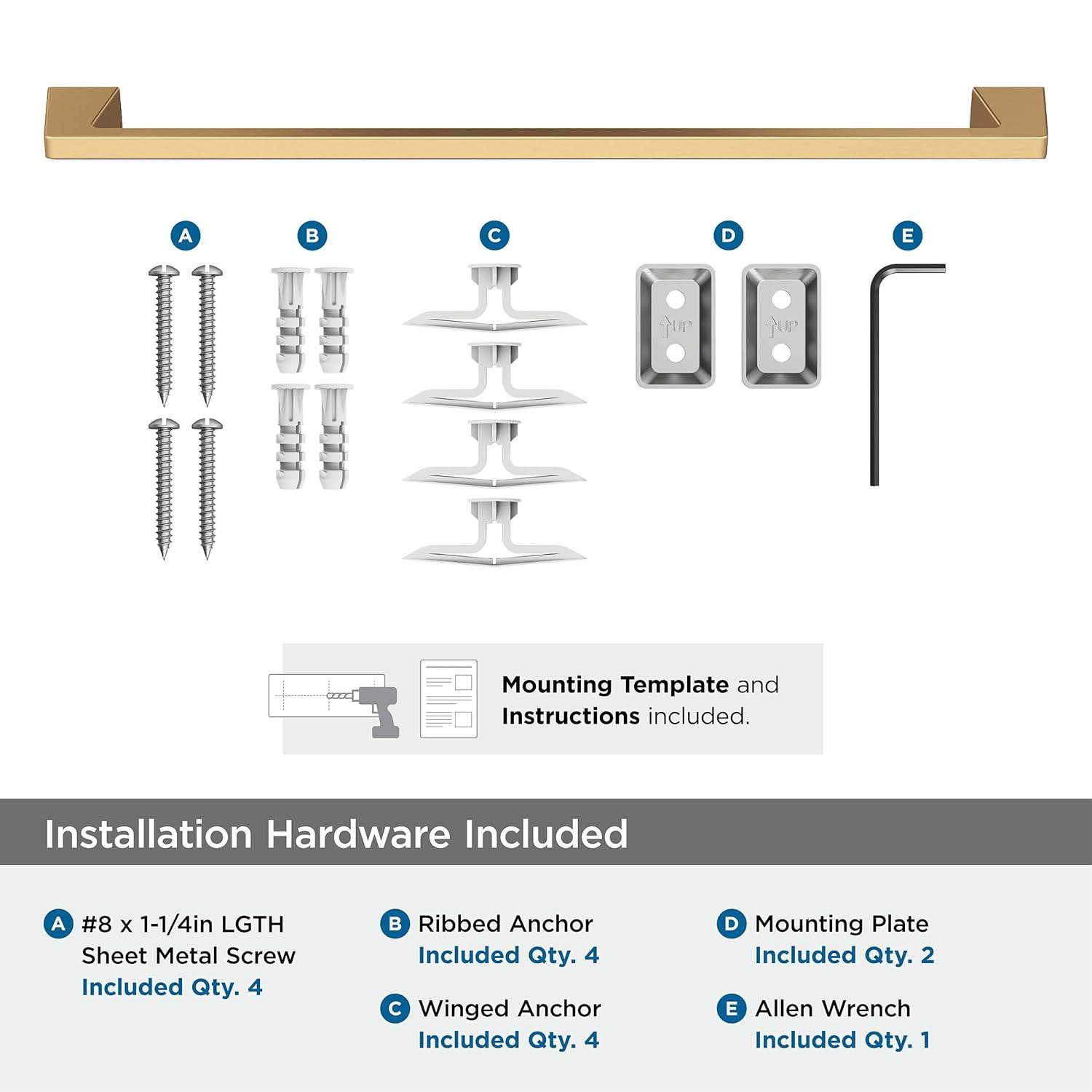 Amerock Blackrock Wall Mounted Towel Bar BH36004CZ