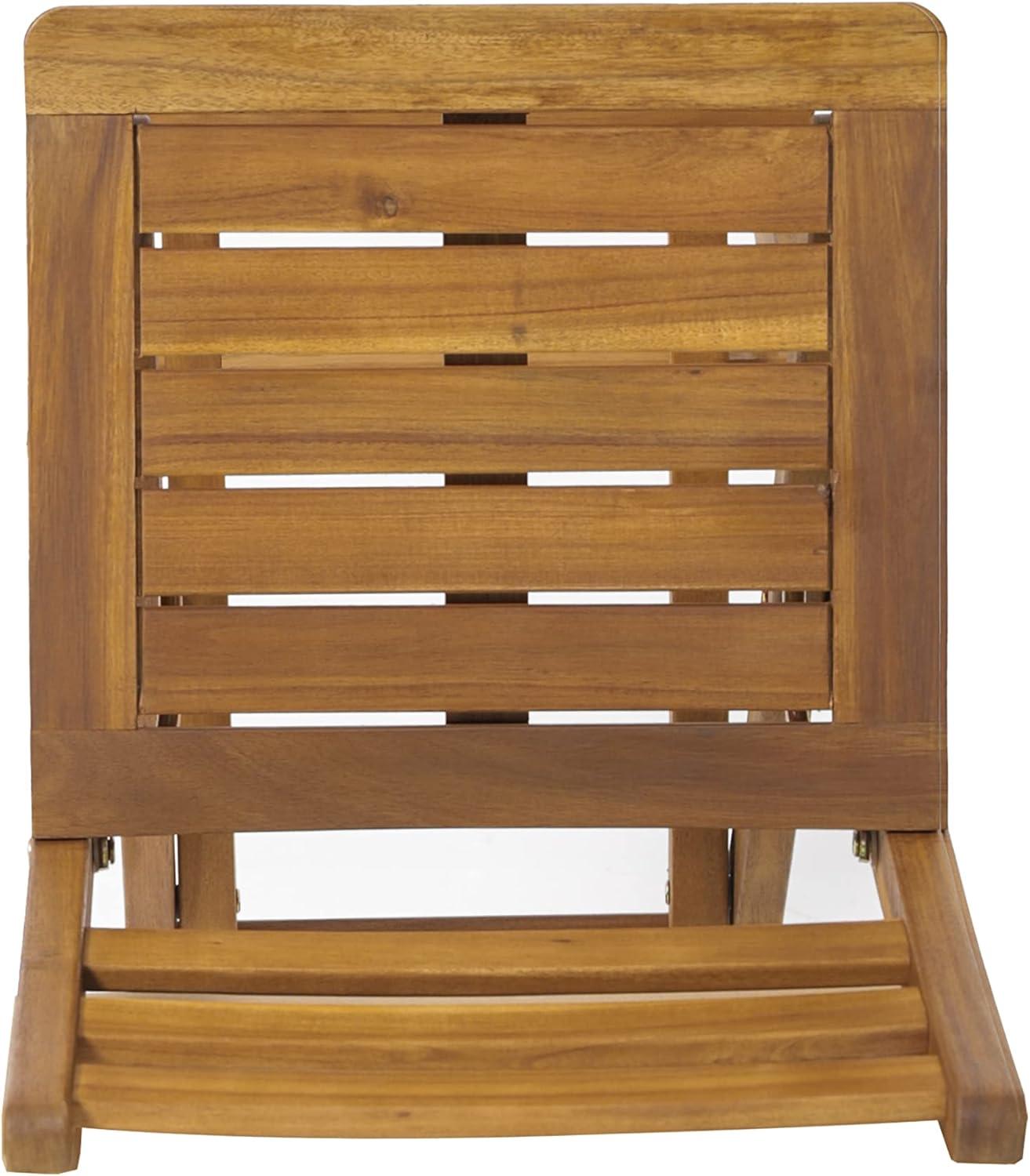 Christopher Knight Home Tundra Outdoor Foldable Wood Barstool Set, 2-Pcs Set, Natural