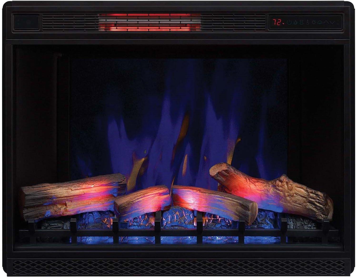 Classic Flame 33" 3D Spectrafire Plus Infrared Electric Fireplace Insert - Black, 33II042FGL