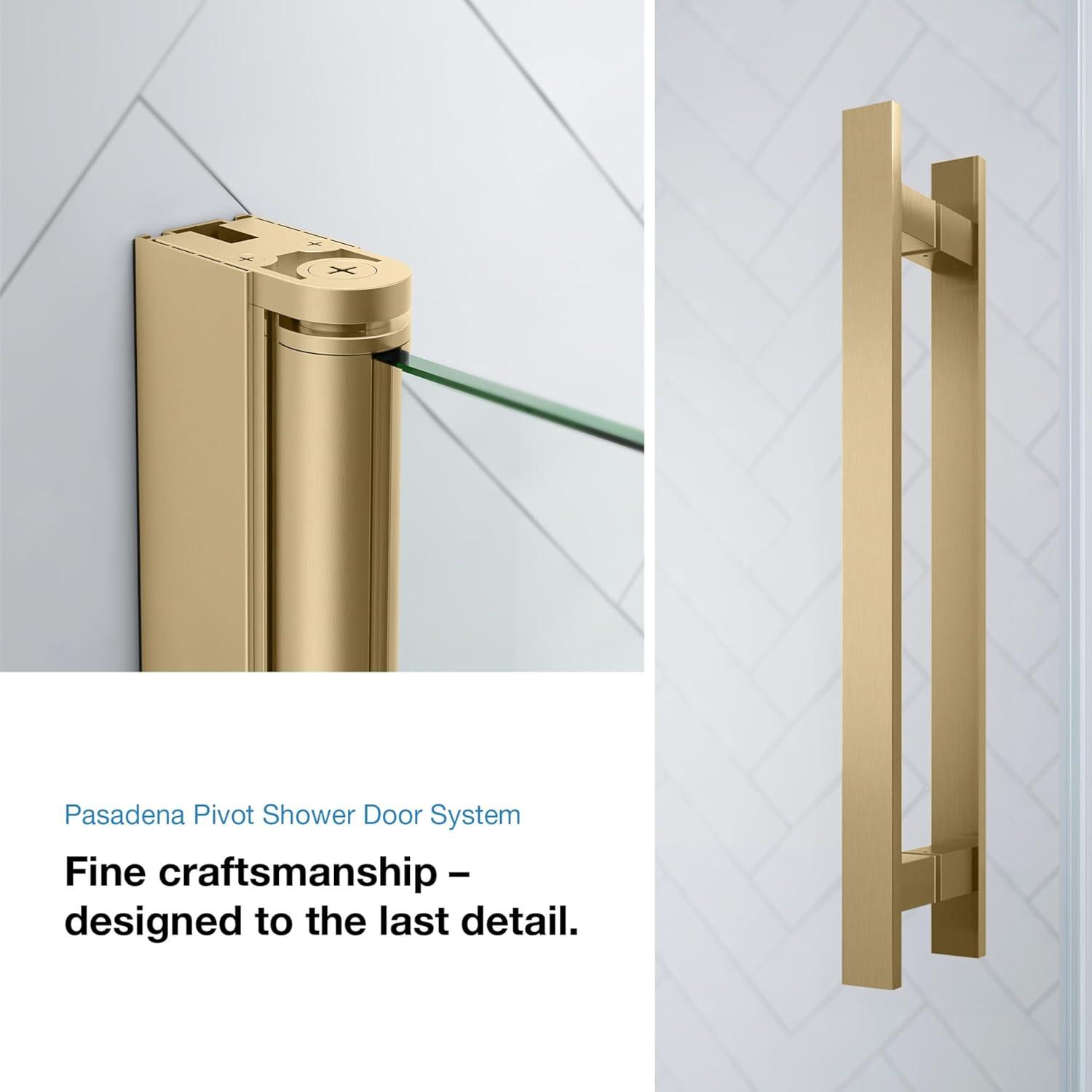 OVE Decors Pasadena 28 To 29 3/8 In. W X 72 In. H Alcove Frameless Pivot Shower Door , 2025