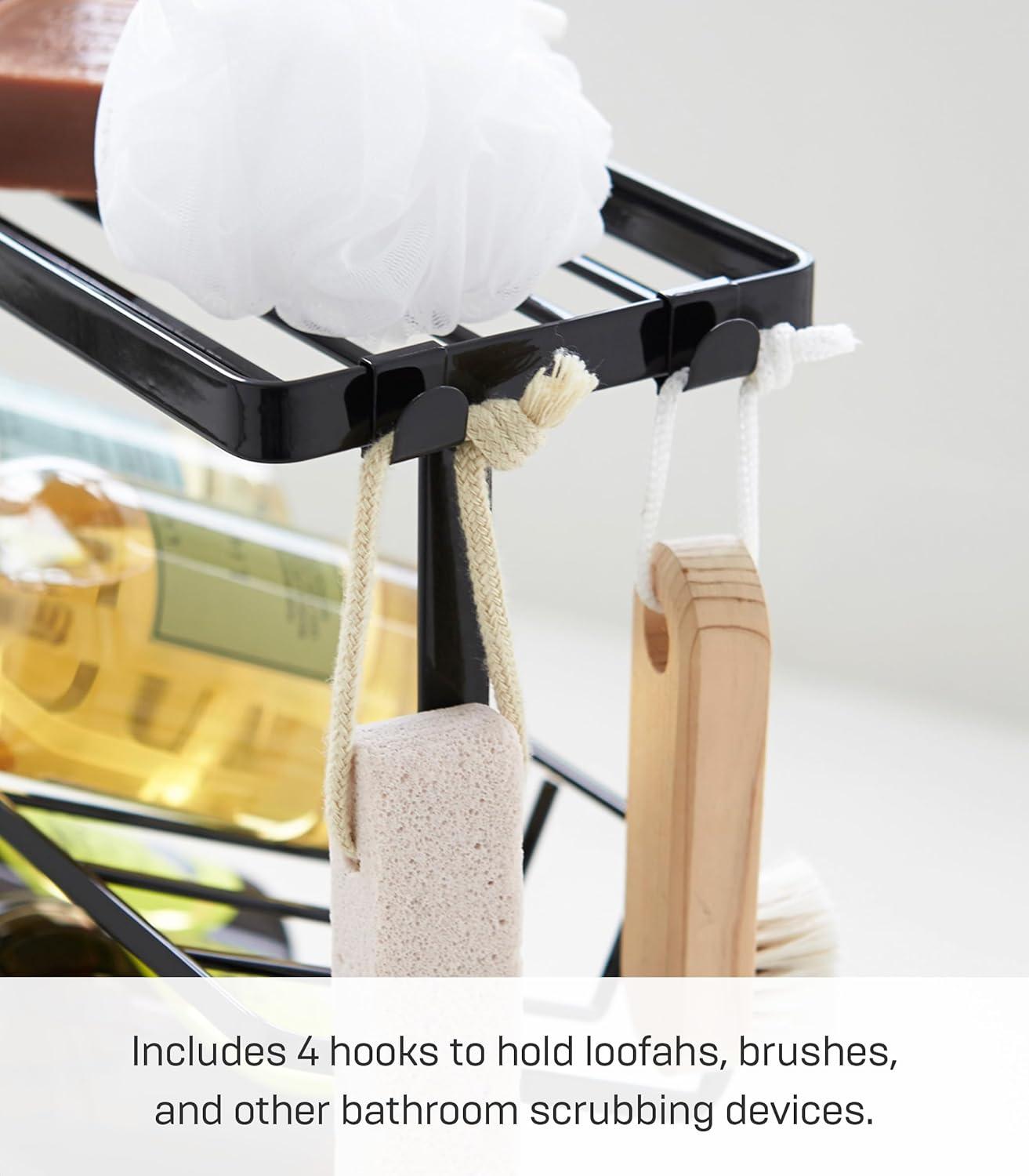 Yamazaki Home Tower Yamazaki Home Free Standing Shower Caddy - Bathroom Organizer Storage Holder, Steel