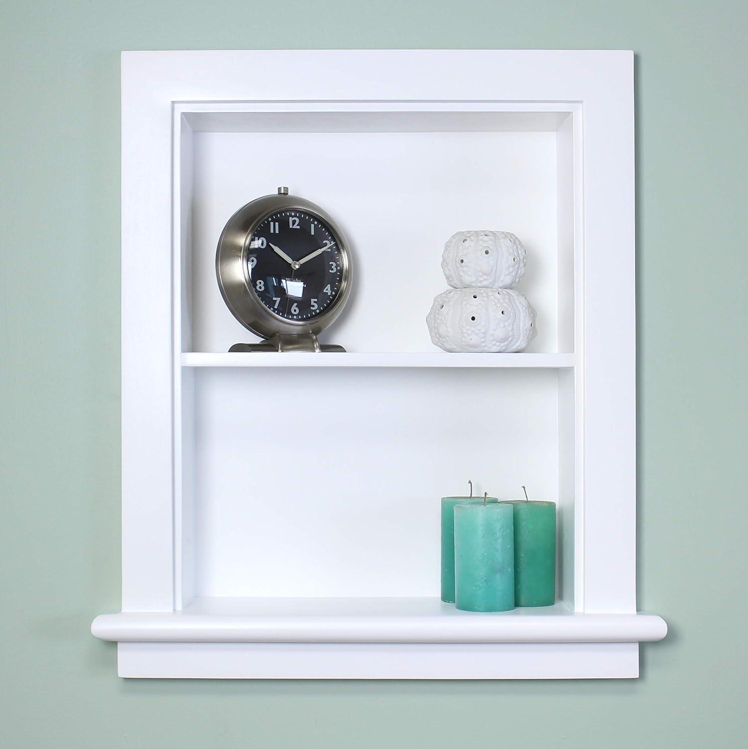 Fox Hollow Furnishings Fox Hollow Furnishings Recessed Wall Shelf with Adjustable Shelves