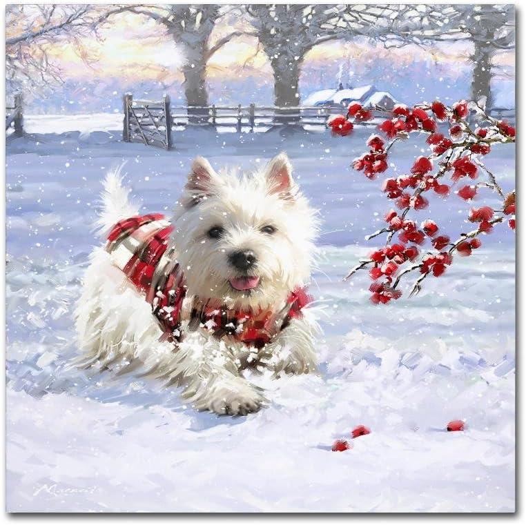 Trademark Fine Art -The Macneil Studio 'Westie Fun' Canvas Art - 18''x18''
