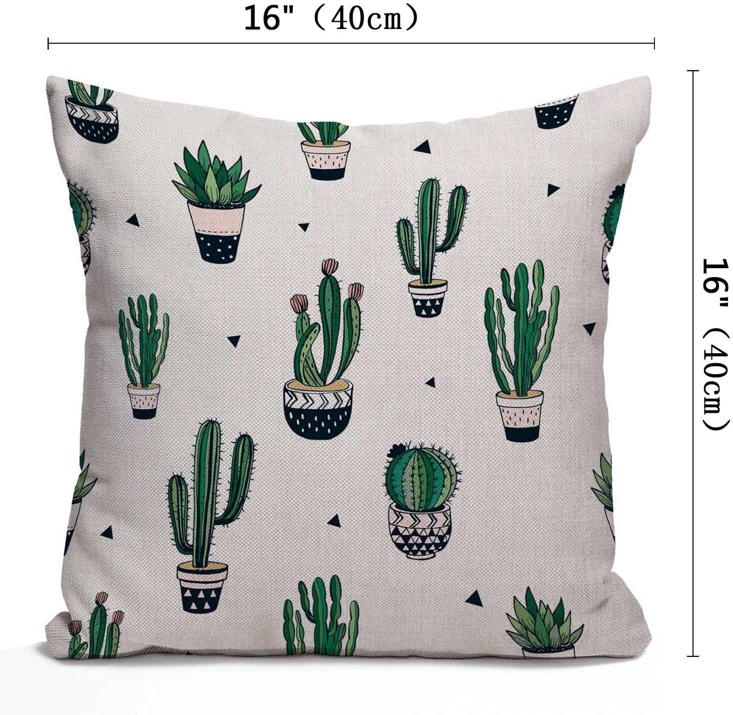 Nphuriy Mexican Floral Decorations Pillow Cover Ethnic Art Birds and Paisley Flowers Farmhouse Decor Throw Pillow Cases Cushion Cover 16 x 16 Inch Home Decoration