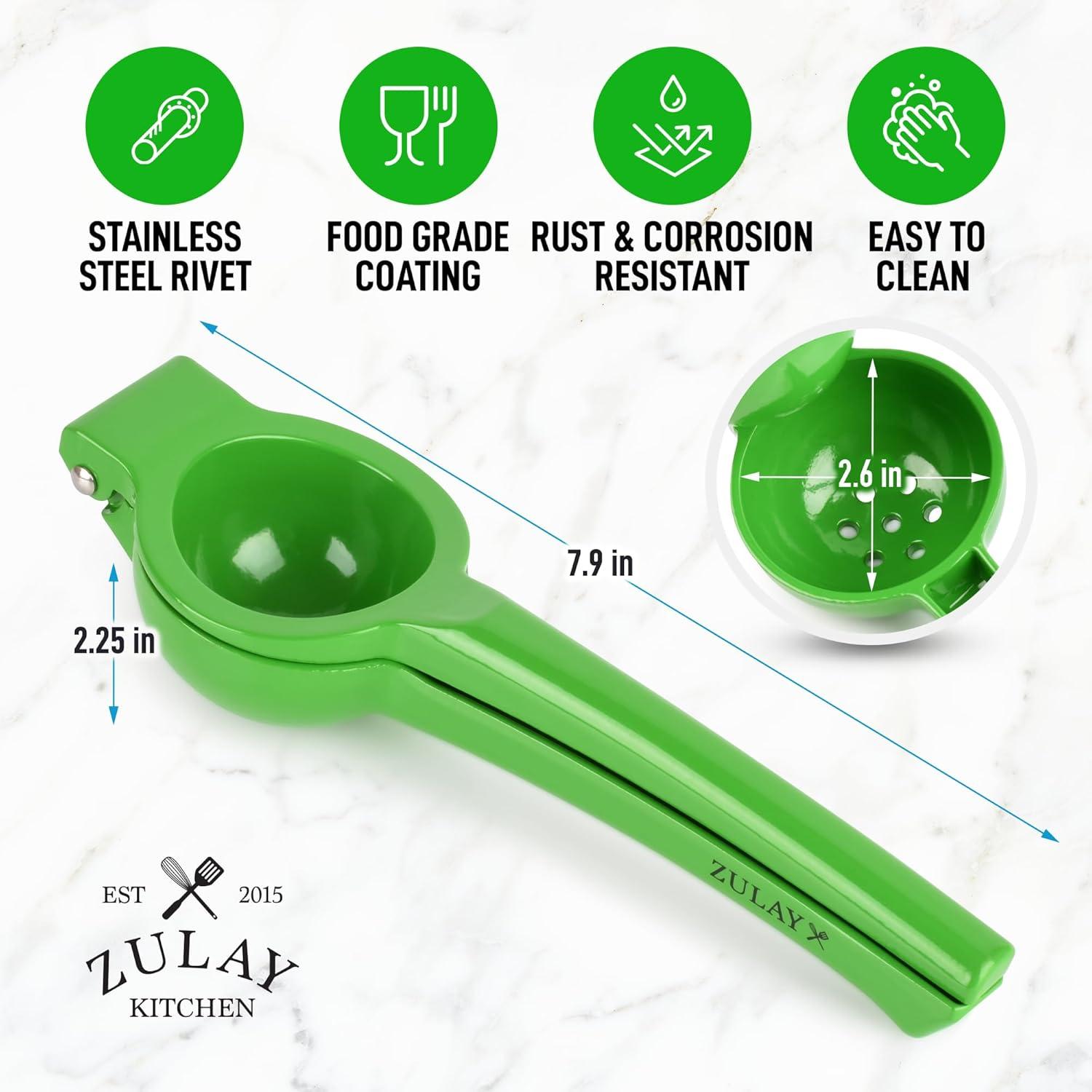 Green Aluminum Manual Citrus Lime Squeezer