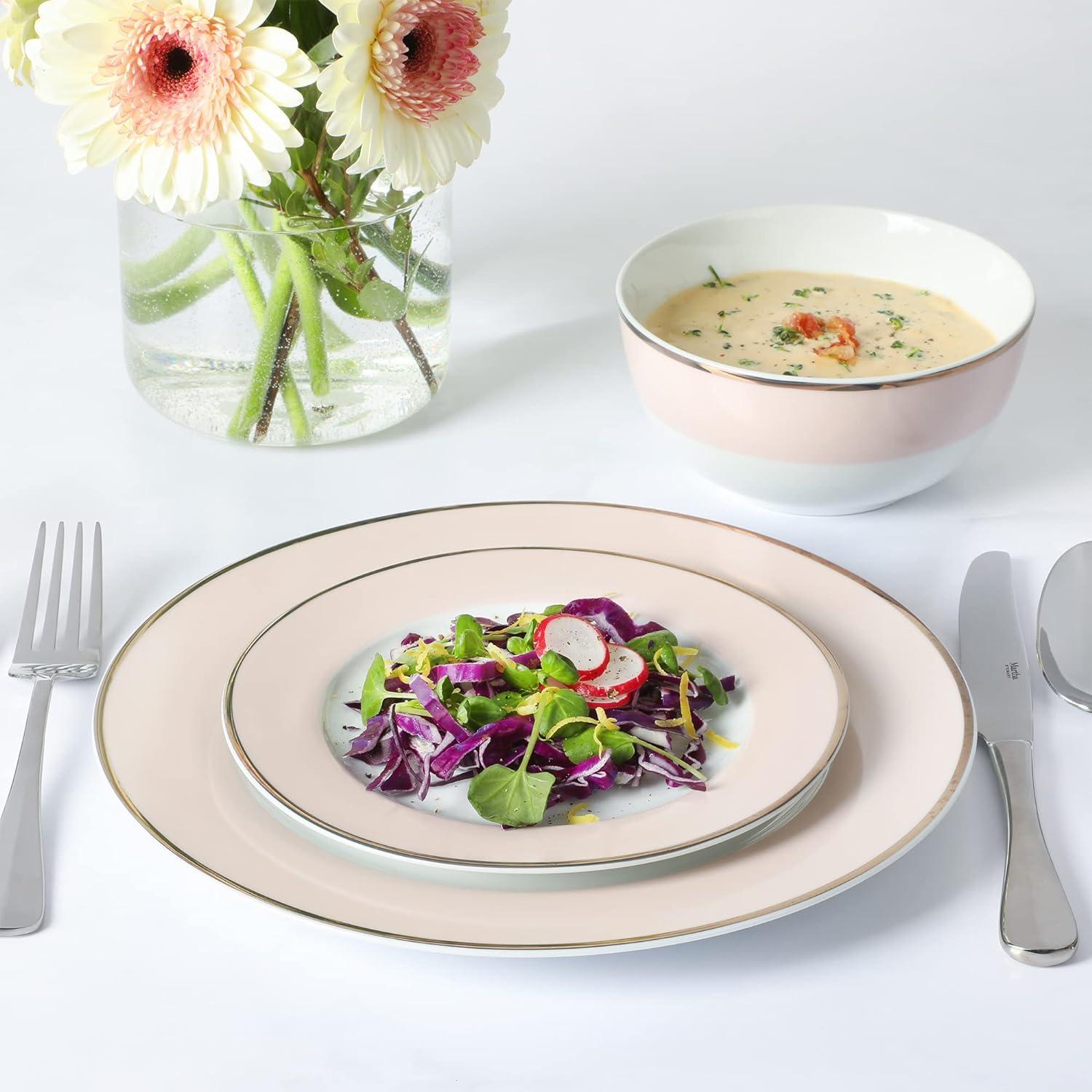 Martha Stewart Gracie Lane Ceramic Dinnerware Set - Service for 4