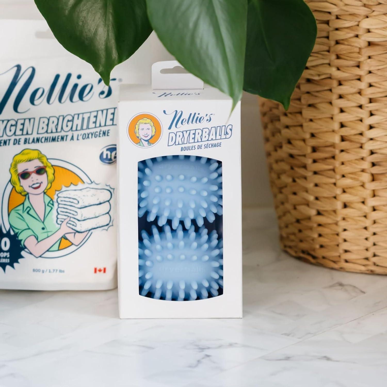 Nellie's Blue Sustainable Laundry Dryer Balls 2 Pack