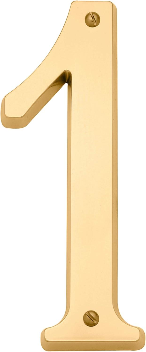 4.75" H Brass House Number