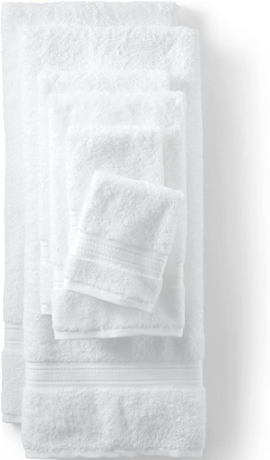 Lands' End Premium Supima Cotton 6-Piece Bath Towel Set - White