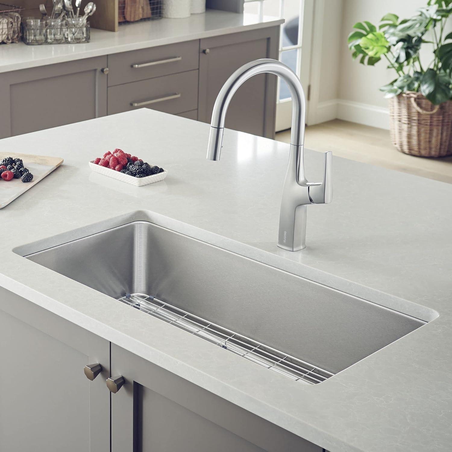 Blanco 442763 Formera 33" L x 18'' W Single Bowl Stainless Steel Undermount Kitchen Sink