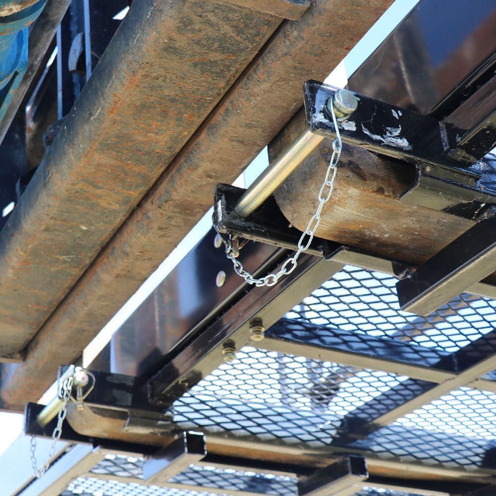 Heavy-Duty Black Steel Mesh Telehandler Safety Cage