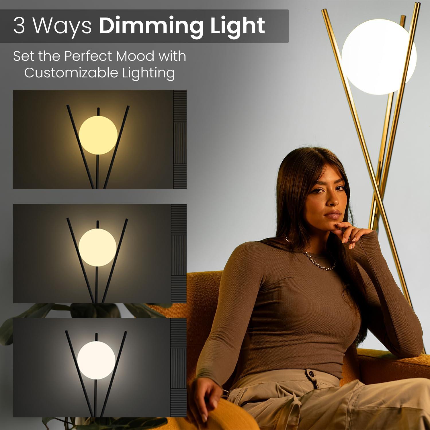 Ozarke Solstice Floor Lamp - Gold