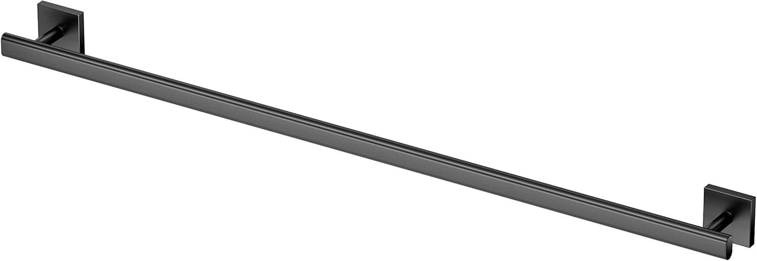 Matte Black 32-Inch Wall Mounted Towel Bar